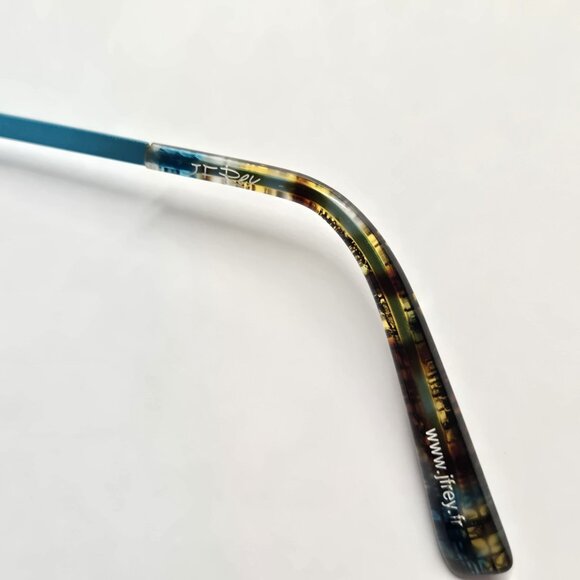 JF Frey Eyeglasses Frames Metal 48-19-143 Demi Turquoise JF2873 - Picture 6 of 7